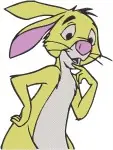 Winnie The Pooh - Rabbit The Organized Bunny - Rocking Chair Easter Eggs And Standing Poses - Hundred Acre Wood - Filled Embroidery Design - 5735