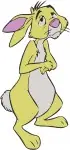 Winnie The Pooh - Rabbit The Practical Bunny - Assorted Classic Standing Poses Collection - Hundred Acre Wood - Filled Embroidery Design - 5745