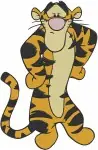Winnie The Pooh - Tigger And Pooh Bear Adventures - Robin Hood Apple Fun Character - Hundred Acre Wood - Filled Embroidery Design - 5749
