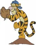 Winnie The Pooh - Tigger Sports And Adventure Fun - Baseball Balloons Backpack Ball Poses - Hundred Acre Wood - Filled Embroidery Design - 5755