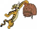 Winnie The Pooh - Tigger Sports And Adventure Fun - Baseball Balloons Backpack Ball Poses - Hundred Acre Wood - Filled Embroidery Design - 5756