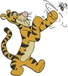 Winnie The Pooh - Tigger The Sporty Tiger - Basketball Badminton And Bouncing Fun Poses - Hundred Acre Wood - Filled Embroidery Design - 5760