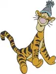 Winnie The Pooh - Tigger Gentle And Studious Fun - Birds Reading Glasses Py Hat Poses - Hundred Acre Wood - Filled Embroidery Design - 5763