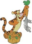 Winnie The Pooh - Tigger Birthday Fun And Balancing Acts - Bouncing With Joy Poses - Hundred Acre Wood - Filled Embroidery Design - 5782