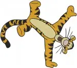 Winnie The Pooh - Tigger Birthday Fun And Balancing Acts - Bouncing With Joy Poses - Hundred Acre Wood - Filled Embroidery Design - 5783