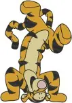 Winnie The Pooh - Tigger The Joyful Bouncer - Assorted Standing And Energetic Bouncing Poses - Hundred Acre Wood - Filled Embroidery Design - 5814