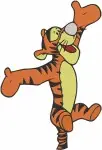 Winnie The Pooh - Tigger The Joyful Bouncer - Assorted Standing And Energetic Bouncing Poses - Hundred Acre Wood - Filled Embroidery Design - 5816