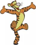 Winnie The Pooh - Tigger Maximum Bouncing Action - High Energy Acrobatic Tiger Poses - Hundred Acre Wood - Filled Embroidery Design - 5818