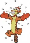 Winnie The Pooh - Tigger Winter Soccer Christmas Fun - Festive Tiger Poses Collection - Hundred Acre Wood - Filled Embroidery Design - 5845