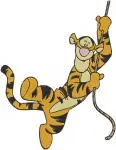 Winnie The Pooh - Tigger The Playful Tiger - Chasing Mouse And Yarn Ball Fun Poses - Hundred Acre Wood - Filled Embroidery Design - 5849