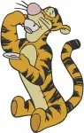 Winnie The Pooh - Tigger The Playful Tiger - Chasing Mouse And Yarn Ball Fun Poses - Hundred Acre Wood - Filled Embroidery Design - 5850