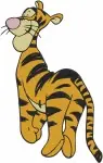Winnie The Pooh - Tigger The Bouncy Tiger - Classic Standing And Energetic Bouncing Poses - Hundred Acre Wood - Filled Embroidery Design - 5854