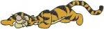 Winnie The Pooh - Tigger The Energetic Tiger - Playful Bouncing And Relaxed Lying Poses - Hundred Acre Wood - Filled Embroidery Design - 5858