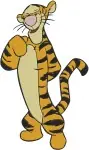 Disney Winnie Pooh Tigger Bouncing On Tail Pouncing Playful Tiger Poses Bundle - Filled Embroidery Design - 5863