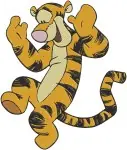 Disney Winnie Pooh Tigger Bouncing On Tail Pouncing Playful Tiger Poses Bundle - Filled Embroidery Design - 5864
