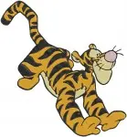 Disney Winnie Pooh Tigger Energetic Poses Jumping Waving Fun Loving Tiger Set - Filled Embroidery Design - 5865
