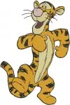 Disney Winnie Pooh Tigger Energetic Poses Jumping Waving Fun Loving Tiger Set - Filled Embroidery Design - 5866
