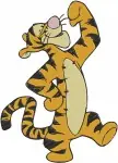 Disney Winnie Pooh Tigger Energetic Poses Jumping Waving Fun Loving Tiger Set - Filled Embroidery Design - 5868