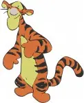 Disney Winnie Pooh Tigger Leaping Running Bouncing Full Of Energy Tiger - Filled Embroidery Design - 5913