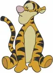 Disney Winnie Pooh Tigger Flying Kite Sitting Winter Hat Outdoor Fun - Filled Embroidery Design - 5930