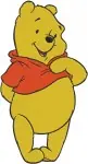 Winnie The Pooh Bear Various Classic Standing Sitting Waving And Dancing Poses - Filled Embroidery Design - 6113