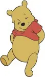 Winnie The Pooh Bear - Crawling Lying Down Small Standing Walking - Classic Pooh Bear Poses Collection - Filled Embroidery Design - 6118