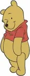 Winnie The Pooh Bear - With Tigger Standing Walking Excited Poses - Playful Hundred Acre Wood Friends - Filled Embroidery Design - 6126
