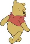 Winnie The Pooh Bear - Scarecrow Dancing Waving Walking Poses - Joyful Hundred Acre Wood Fun Times - Filled Embroidery Design - 6132