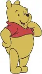 Winnie The Pooh Bear - Scarecrow Dancing Waving Walking Poses - Joyful Hundred Acre Wood Fun Times - Filled Embroidery Design - 6134