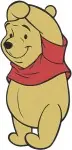 Winnie The Pooh Bear - Sitting Sleeping Umbrella Walking Poses - Rainy Day And Restful Pooh Bear Moments - Filled Embroidery Design - 6163