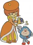 Rainbow Brite Princess With Sprite Tree Christmas Murky Dismal Boba Fett Mix Collection - Filled Embroidery Design - 6328