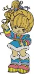 Rainbow Brite And Starlite Horse Twink Sprite Color Kid Blonde Girl - Filled Embroidery Design - 6338