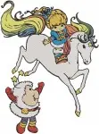 Rainbow Brite Characters Starlite Horse Patty Ogreen Lucky Clover Sprite Set - Filled Embroidery Design - 6352