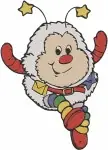 Rainbow Brite Sprites Christmas Santa Outfits Painting Playing Flute Festive Collection - Filled Embroidery Design - 6358