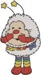 Rainbow Brite Sprites Christmas Santa Outfits Painting Playing Flute Festive Collection - Filled Embroidery Design - 6359