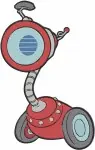 Rusty Rivets Inventor Rusty With Botasaur Robot Dinosaur And Bytes Robot Dog - Filled Embroidery Design - 6392