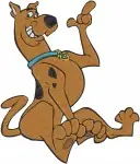 Scooby Doo Characters Scooby Doo Various Poses And With Shaggy Rogers Best Pals - Filled Embroidery Design - 6402