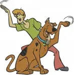 Scooby Doo And The Mystery Inc Gang Shaggy Fred Daphne Velma Group Interactions - Filled Embroidery Design - 6406
