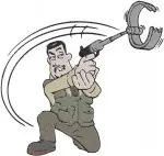 Shaun The Sheep Characters The Farmer Bitzer The Dog And The Flock Of Sheep Farm - Filled Embroidery Design - 6433