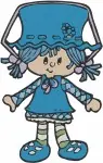 Strawberry Shortcake And Friends - Blueberry Muffin With Treasure And Angel Cake Winter Outfit - Sweet Adventures - Filled Embroidery Design - 6503