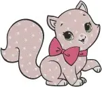 Strawberry Shortcake - Custard The Pink Cat Adorable Poses And Huckleberry Pie Friend - Berry Cute Pets And Pals - Filled Embroidery Design - 6510