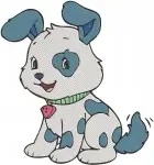 Strawberry Shortcake And Friends - Orange Blossom And Plum Puddin Skater With Pupcake Dog - Berry Active Pals - Filled Embroidery Design - 6529