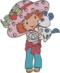 Strawberry Shortcake And Pupcake Dog - Huckleberry Pie And His Dog - Berry Sweet Pet Owner Duos - Filled Embroidery Design - 6531