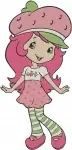 Strawberry Shortcake Classic Character Poses - Holding Basket And Sweet Smiles - Berry Sweet Girl - Filled Embroidery Design - 6540