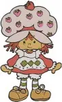 Strawberry Shortcake Sweet Poses Collection - Holding Strawberry And Happy Berry Girl - Classic Coon - Filled Embroidery Design - 6543