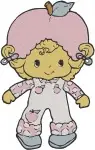 Strawberry Shortcake Friends - Crepes Suzette - Pink Haired Girl With Cloud - Purple Haired Skater - Sweet Style - Filled Embroidery Design - 6564