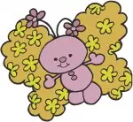 Strawberry Shortcake Friends - Crepes Suzette - Pink Haired Girl With Cloud - Purple Haired Skater - Sweet Style - Filled Embroidery Design - 6565