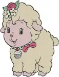 Strawberry Shortcake - Custard The Cat With Flowers - Pupcake The Dog With Berries - Berry Best Pets - Filled Embroidery Design - 6567