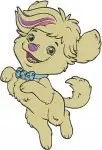 Sunny Day - Sunny And Her Loyal Dog Doodle - Best Friends And Styling Fun - Nick Jr Coon Characters - Filled Embroidery Design - 6576