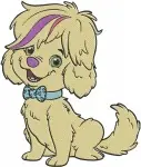 Sunny Day - Sunny And Her Loyal Dog Doodle - Best Friends And Styling Fun - Nick Jr Coon Characters - Filled Embroidery Design - 6577